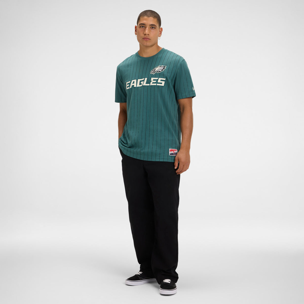 Boston Celtics Throwback Retro Pinstripe T-Shirt