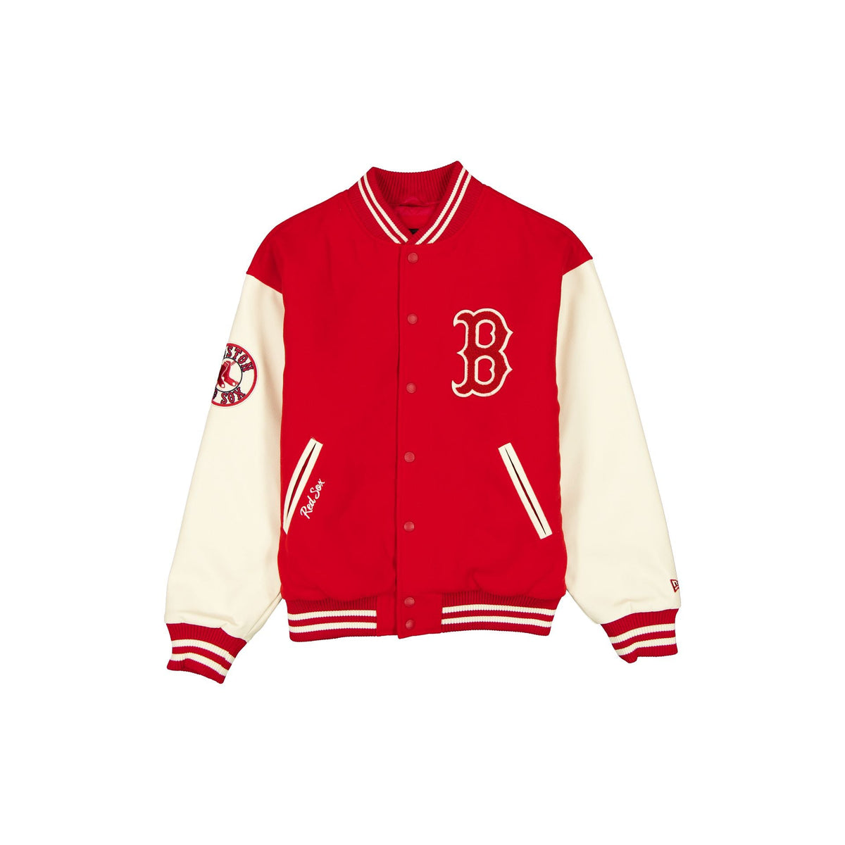 Boston Red Sox Patched Red Varsity Jacket