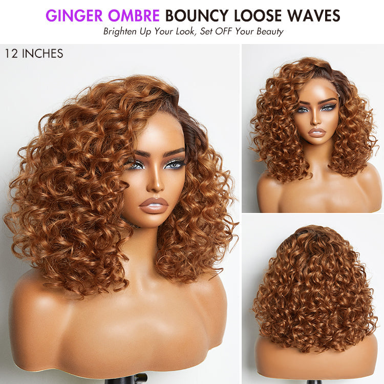 Luvme Hair Mature Bouncy Curl Left C Part Glueless Minimalist HD Lace Wig Pre-Cut Lace