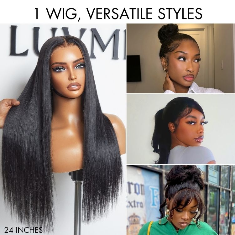 PreMax Wigs | Flexi-Fit Invisi Drawstring Cap 360 HD Lace Water Wave / Body Wave / Straight Long Wig Pre-Cut Lace