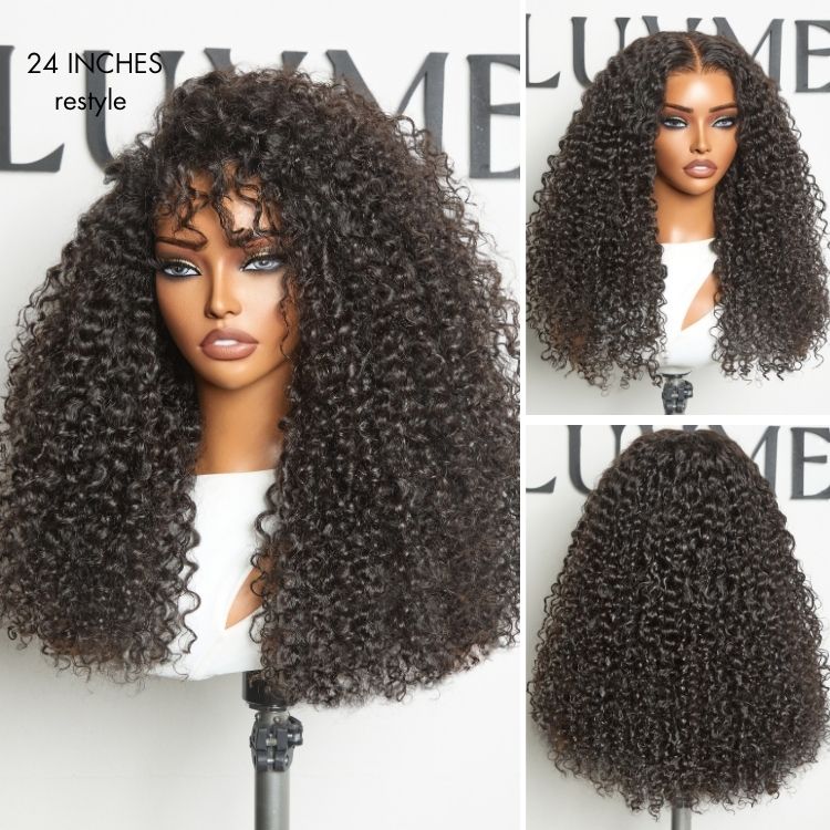 Luvme All-Day Comfort™ Wig 180% Density Voluminous & Bouncy Messy Burmese Curly Glueless 7x6 Closure HD Lace Human Hair Wig Pre-Cut Lace