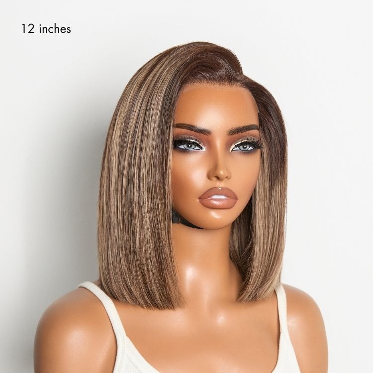 Luvme All-Day Comfort™ Wig Blunt Cut Bob Glueless Minimalist HD Lace Short Human Hair Wig Pre-Cut Lace