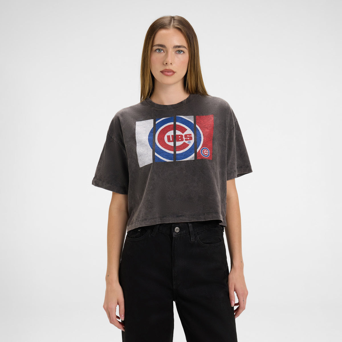Denver Nuggets Sport Night Black Cropped Women's T-Shirt