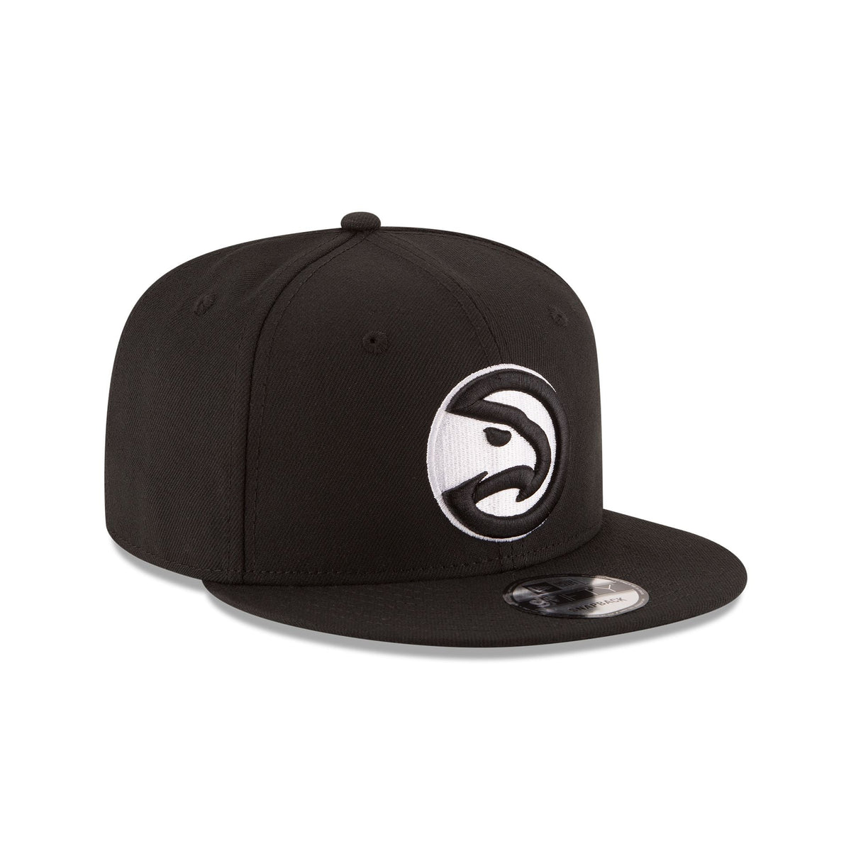 Atlanta Hawks Basic Black & White 9FIFTY Snapback Hat