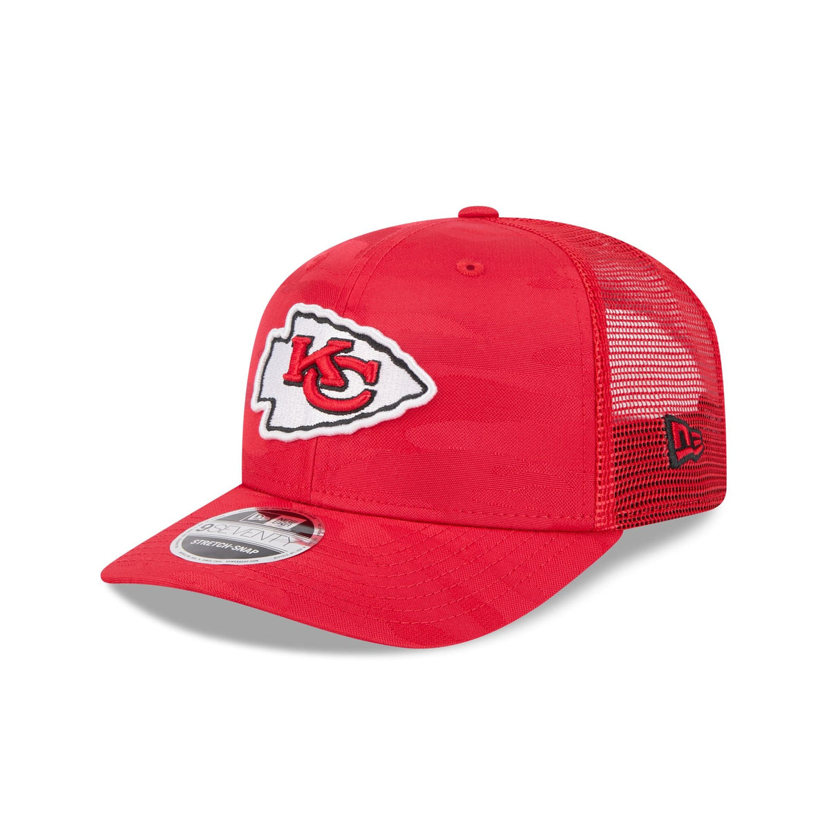 Kansas City Chiefs Camo 9SEVENTY Trucker Stretch-Snap Hat