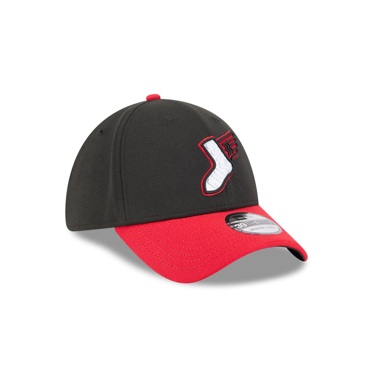 Chicago White Sox City Connect Black 39THIRTY Stretch Fit Hat