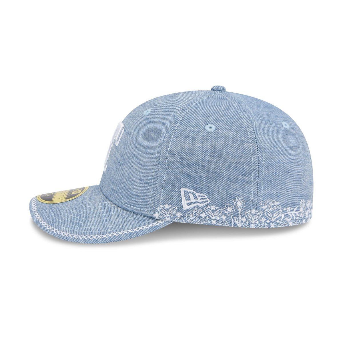 Texas Rangers Hand Stitched Chambray Low Profile 59FIFTY Fitted Hat