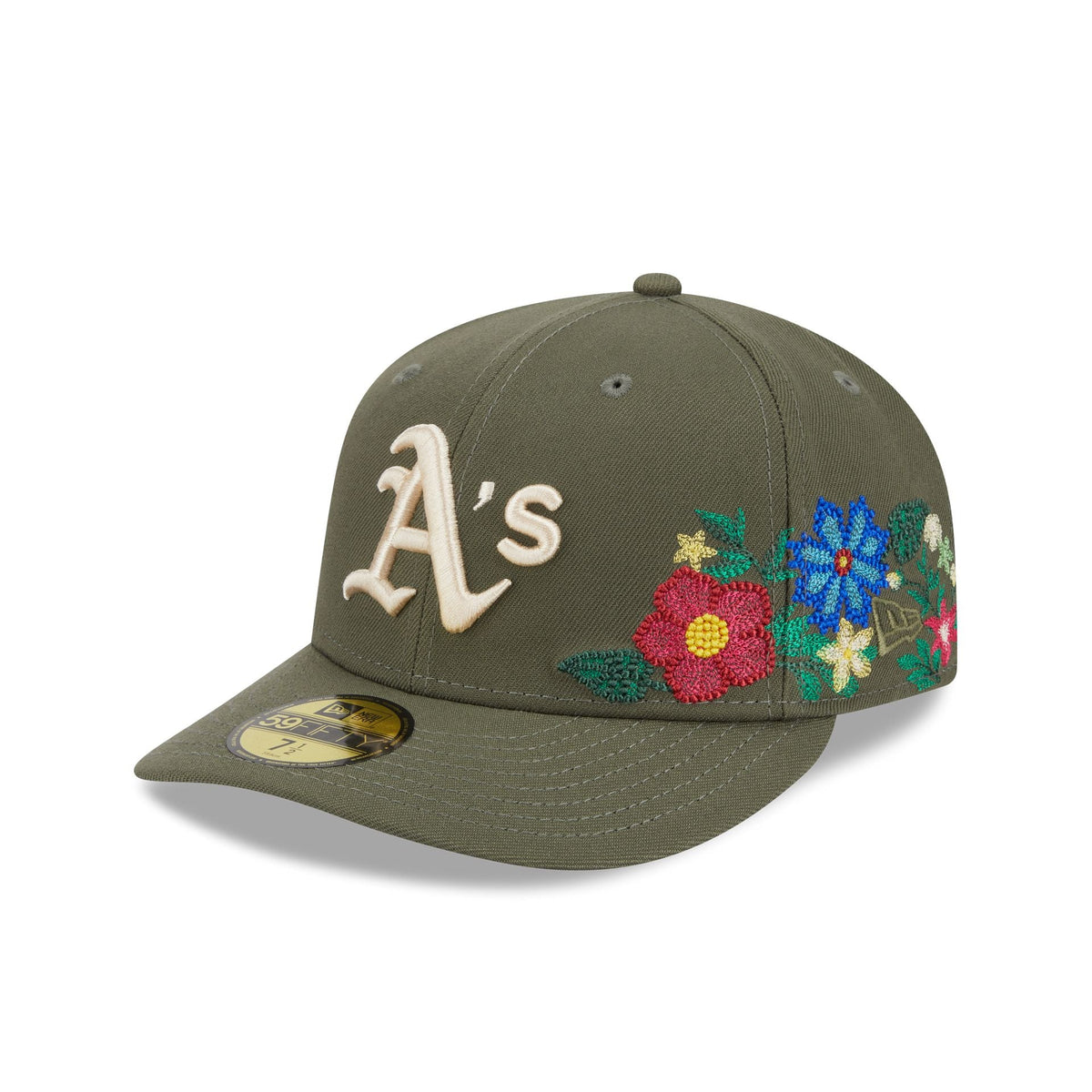 Athletics Tonal Florals Olive 59FIFTY Fitted Hat