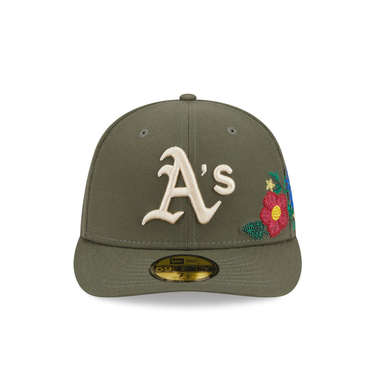 Athletics Tonal Florals Olive 59FIFTY Fitted Hat