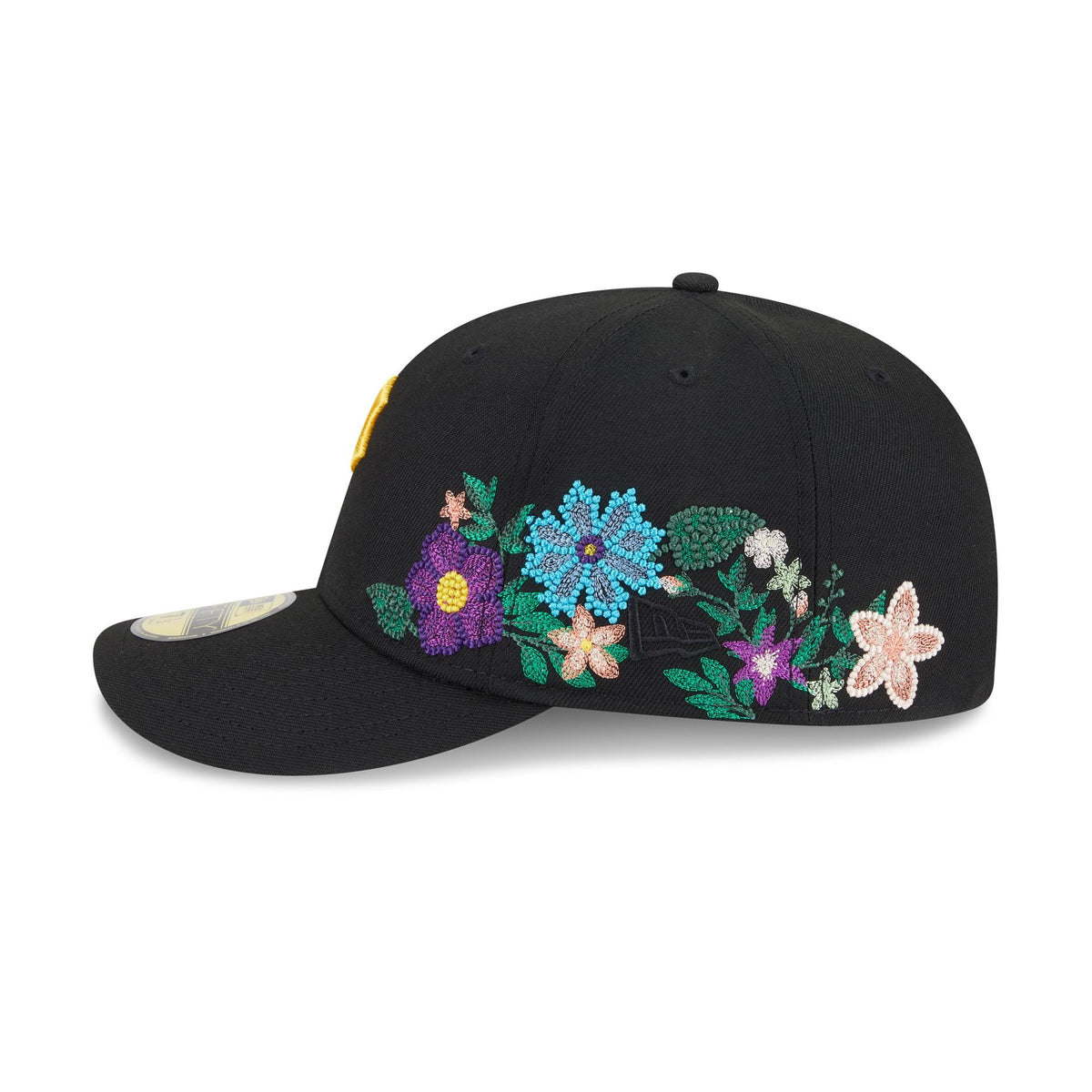 Pittsburgh Pirates Tonal Florals Black 59FIFTY Fitted Hat