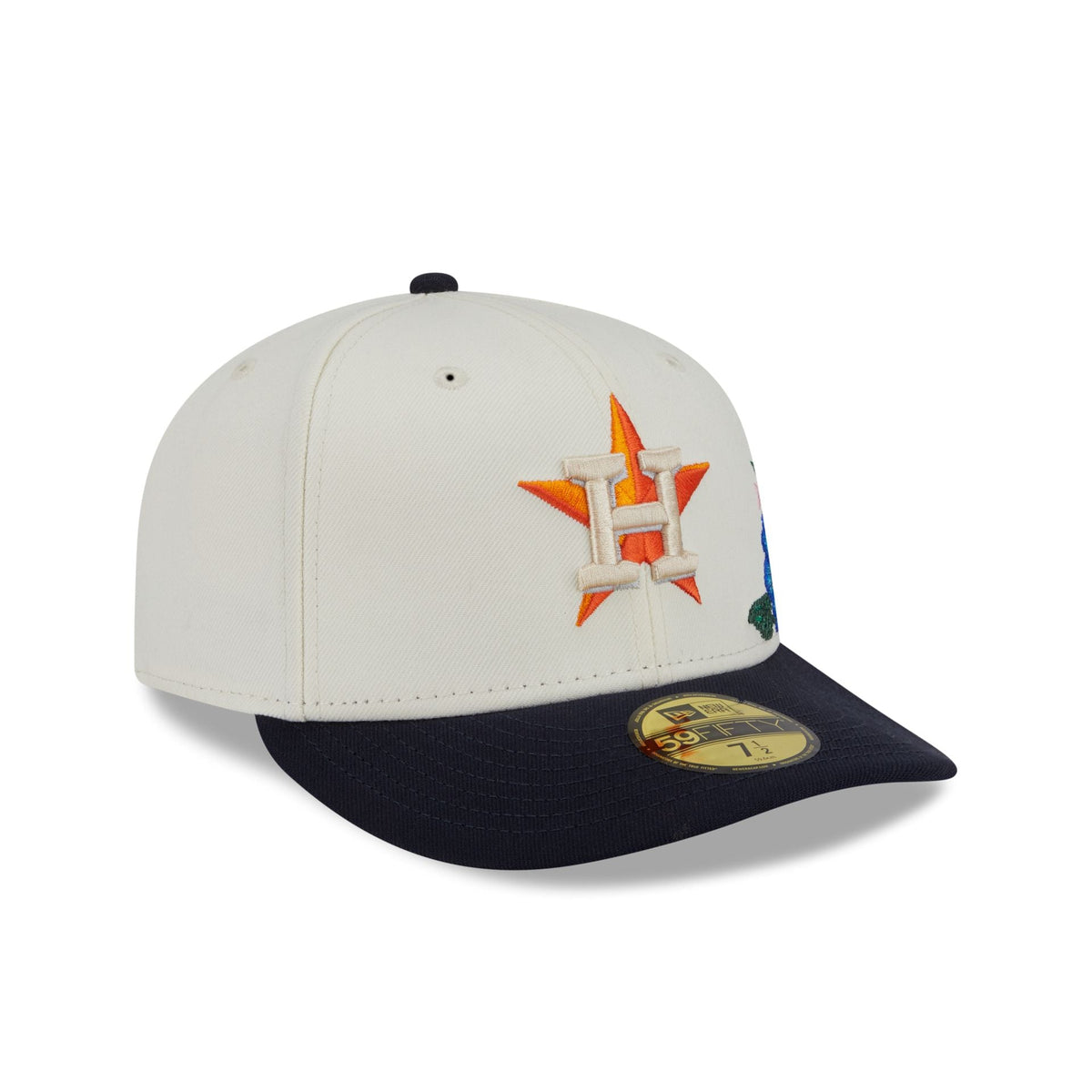 Houston Astros Tonal Florals White 59FIFTY Fitted Hat