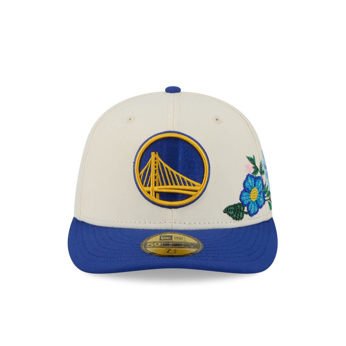 Golden State Warriors Tonal Florals White 59FIFTY Fitted Hat