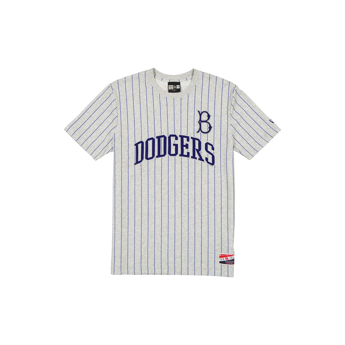 Brooklyn Dodgers Throwback Retro Gray Pinstripe T-Shirt