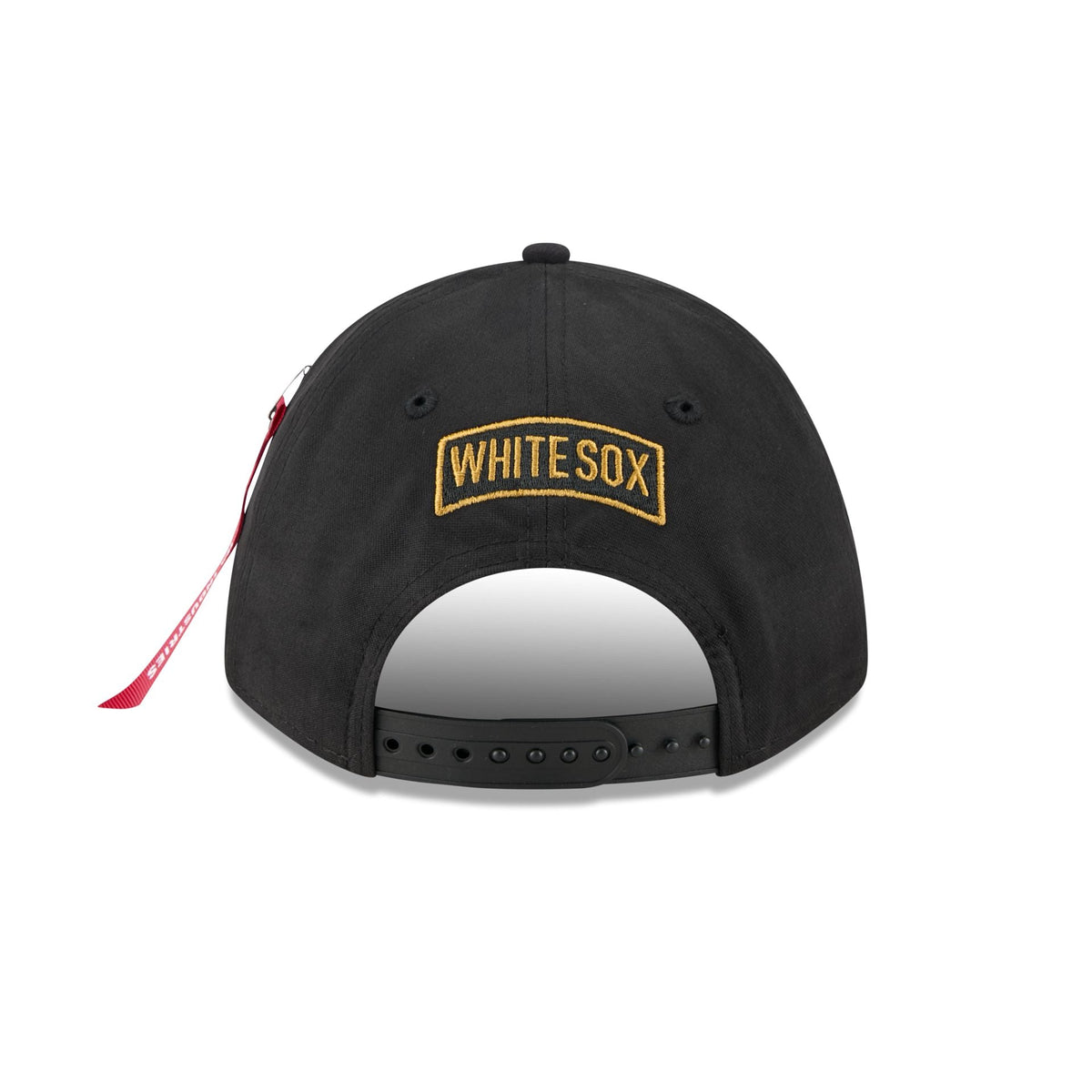 Alpha Industries x Chicago White Sox Black 9FORTY M-Crown A-Frame Snapback Hat
