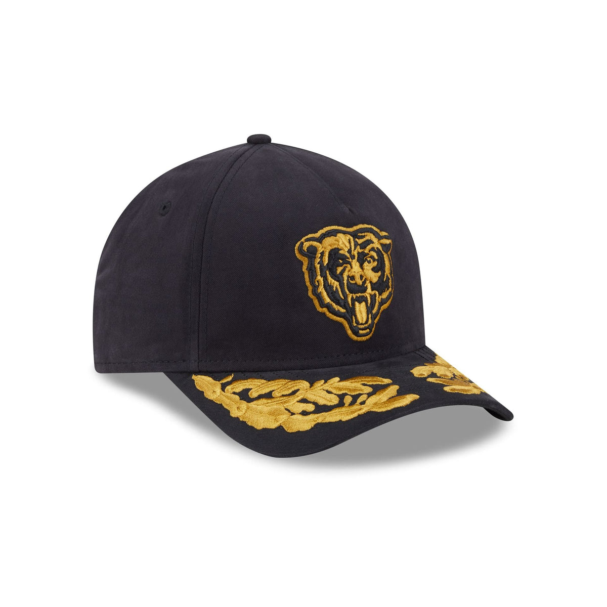 Alpha Industries x Chicago Bears Black 9FORTY M-Crown A-Frame Snapback Hat