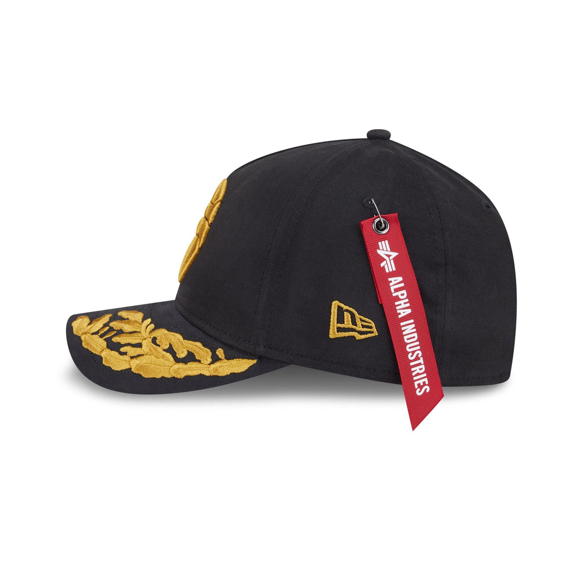 Alpha Industries x Toronto Raptors Black 9FORTY M-Crown A-Frame Snapback Hat