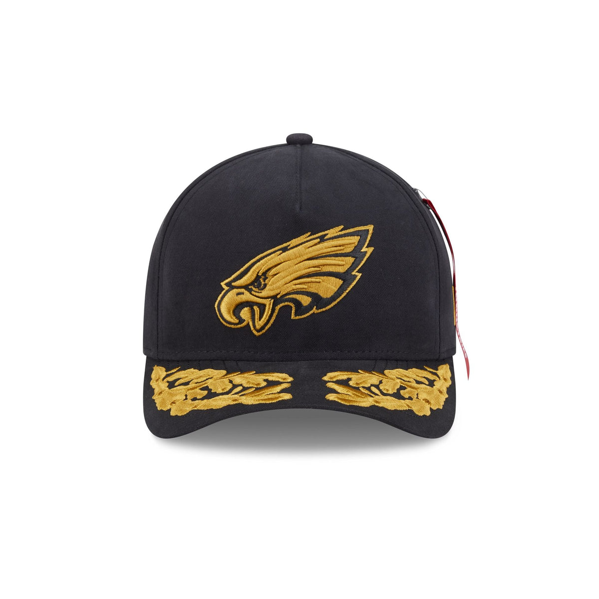 Alpha Industries x Philadelphia Eagles Black 9FORTY M-Crown A-Frame Snapback Hat