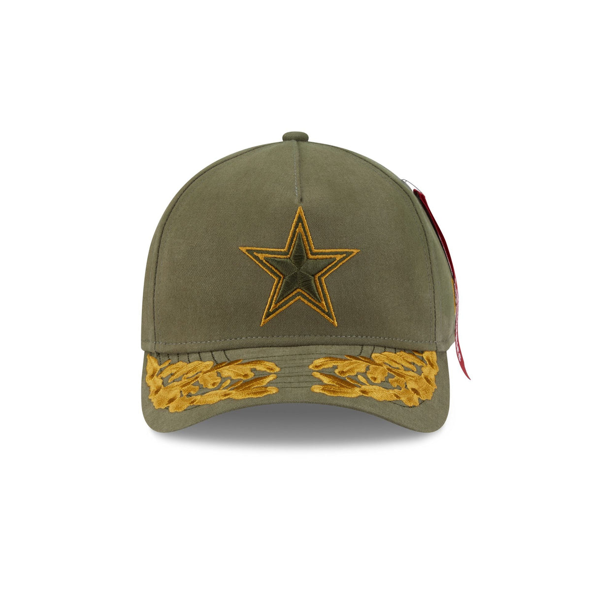 Alpha Industries x Dallas Cowboys Olive Green 9FORTY M-Crown A-Frame Snapback Hat