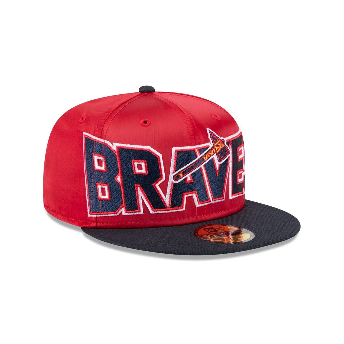 Atlanta Braves Bold Satin 59FIFTY Fitted Hat