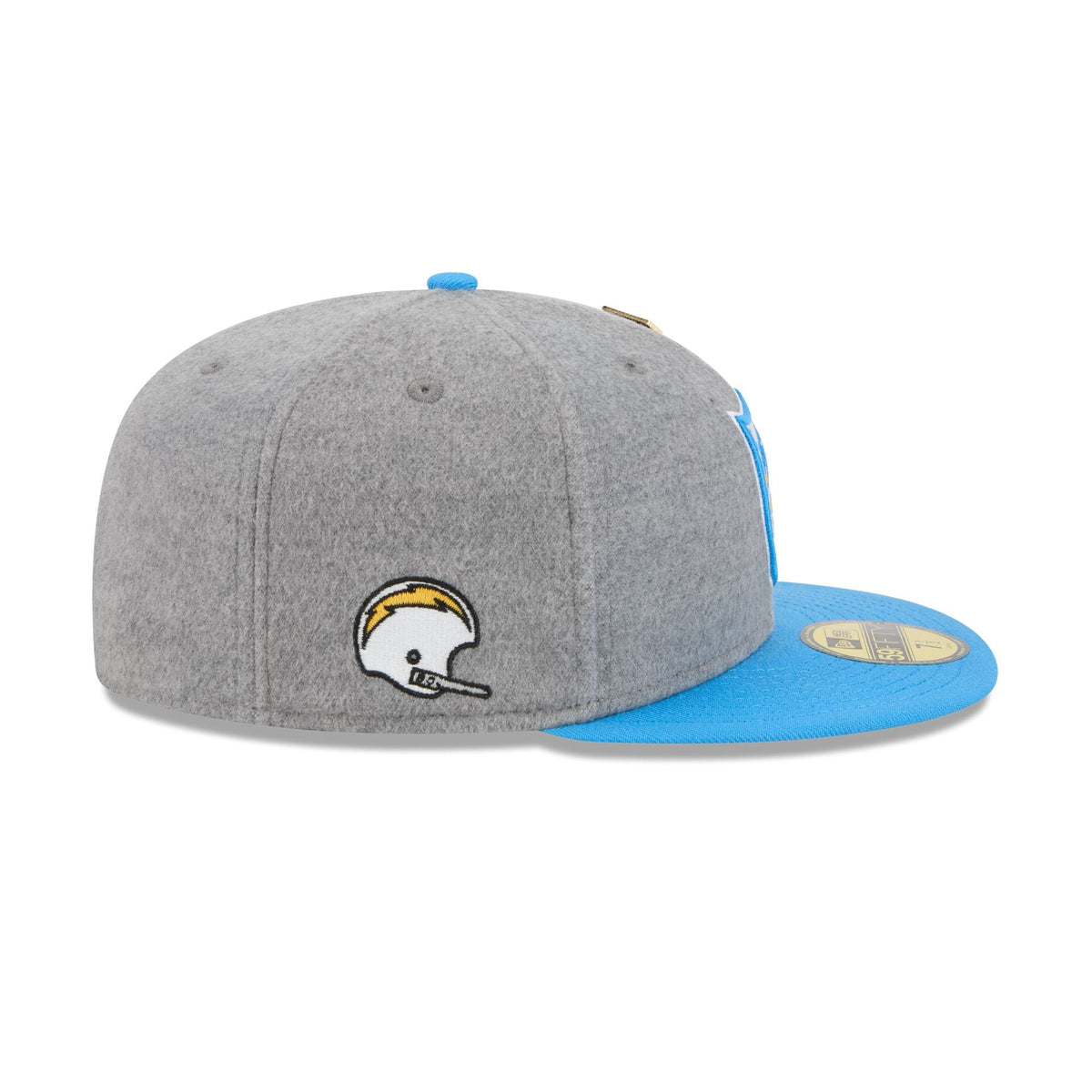 Los Angeles Chargers Heather Gray Wool 59FIFTY Fitted Hat