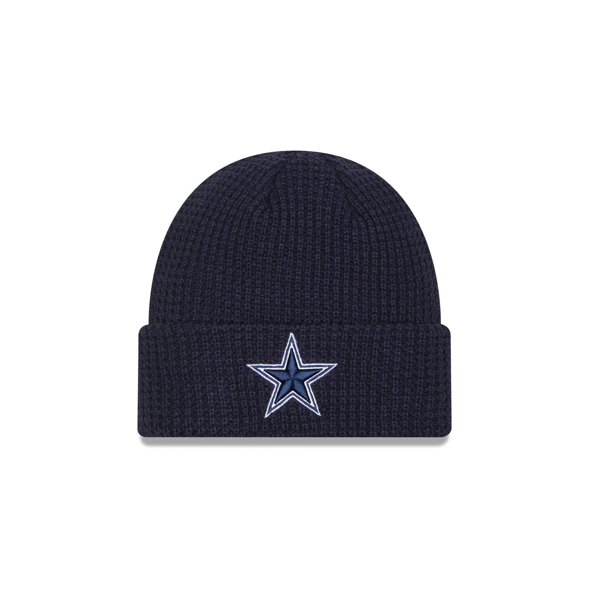 Dallas Cowboys Waffle Stitch Knit Beanie Hat
