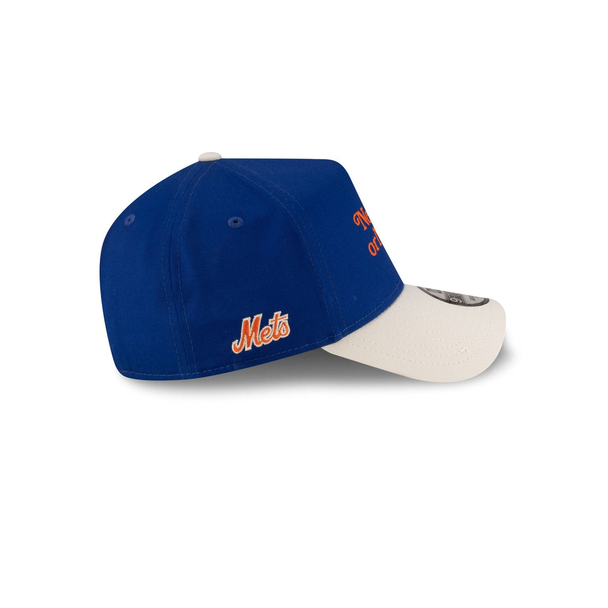 New York or Nowhere x New York Mets Light Royal Wordmark 9FORTY A-Frame Snapback Hat