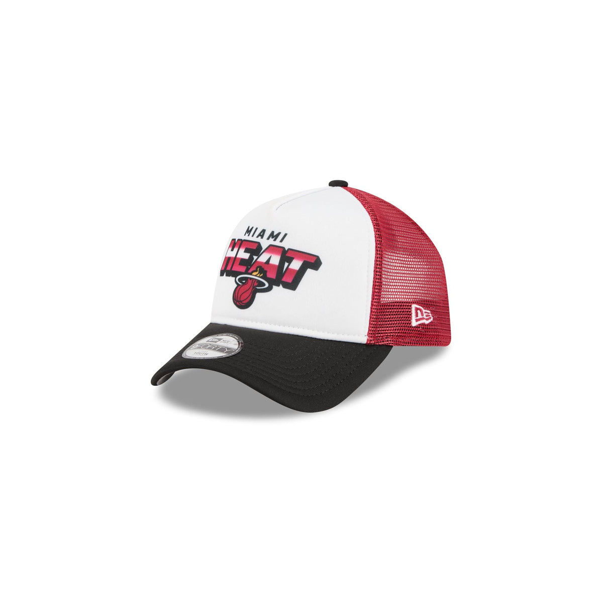 Miami Heat Shine Kids 9FORTY A-Frame Trucker Hat