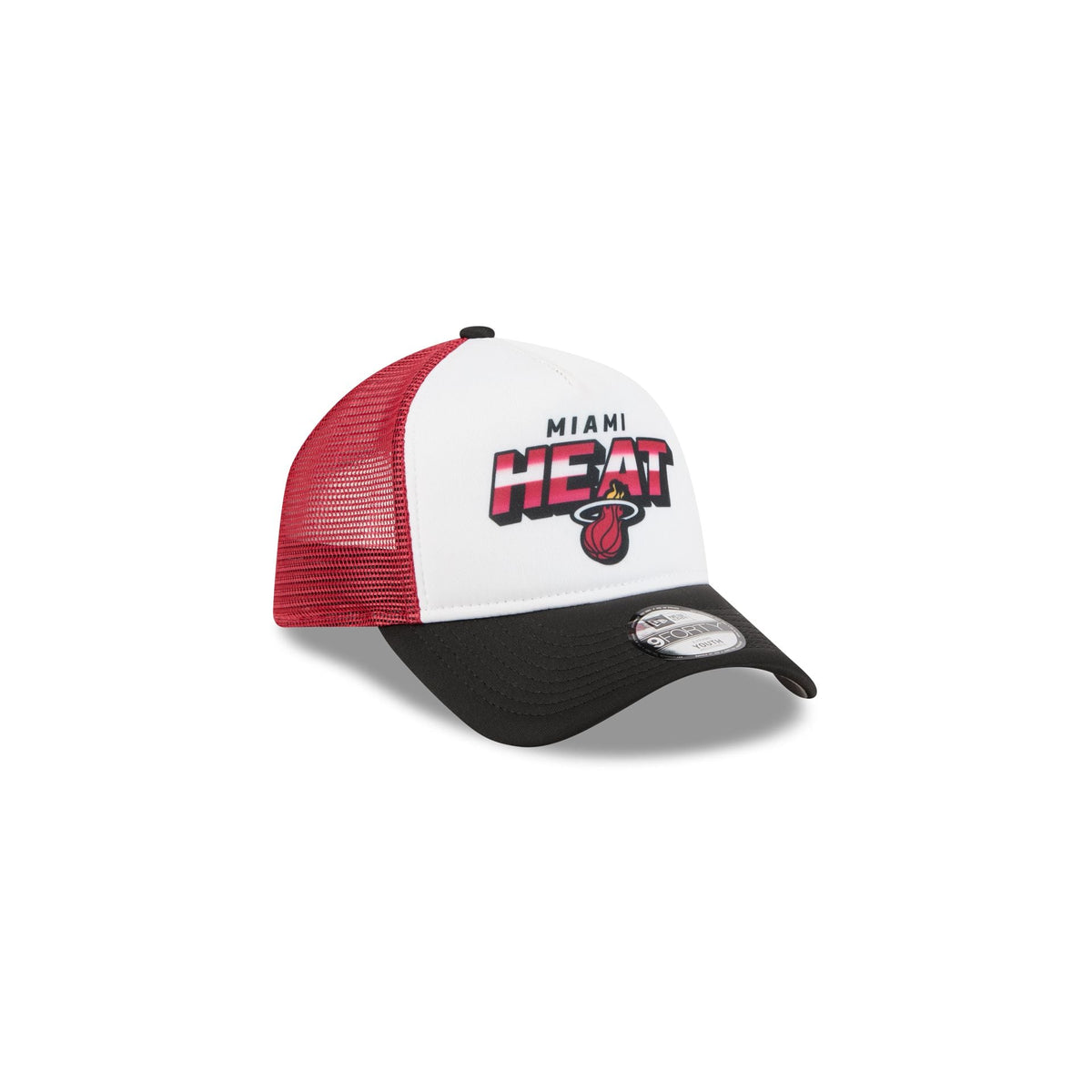 Miami Heat Shine Kids 9FORTY A-Frame Trucker Hat