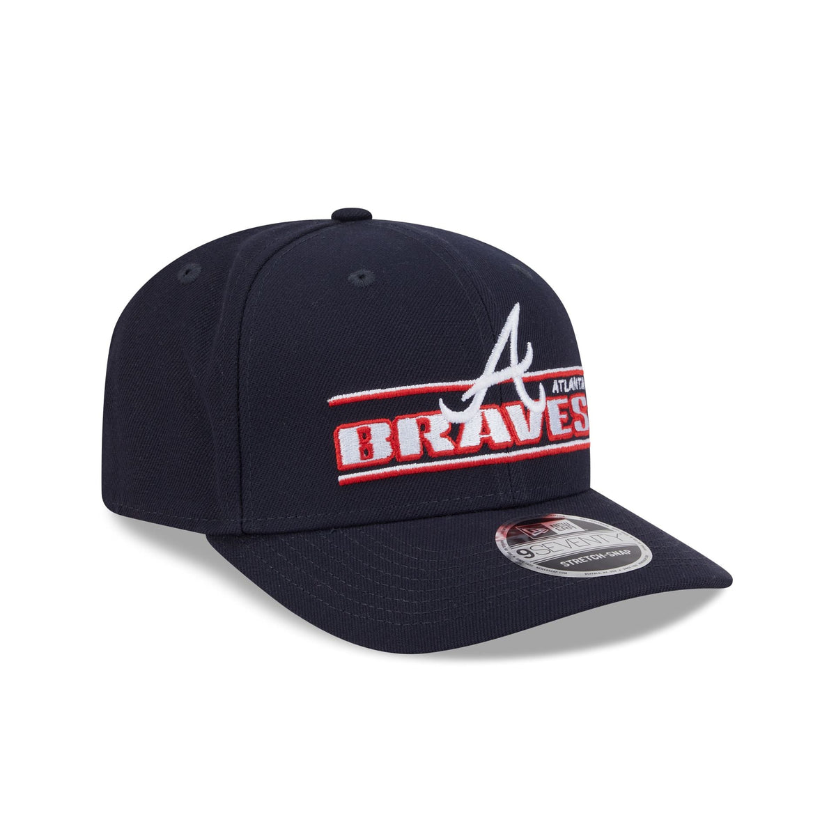 Atlanta Braves Stated 9SEVENTY Stretch-Snap Hat