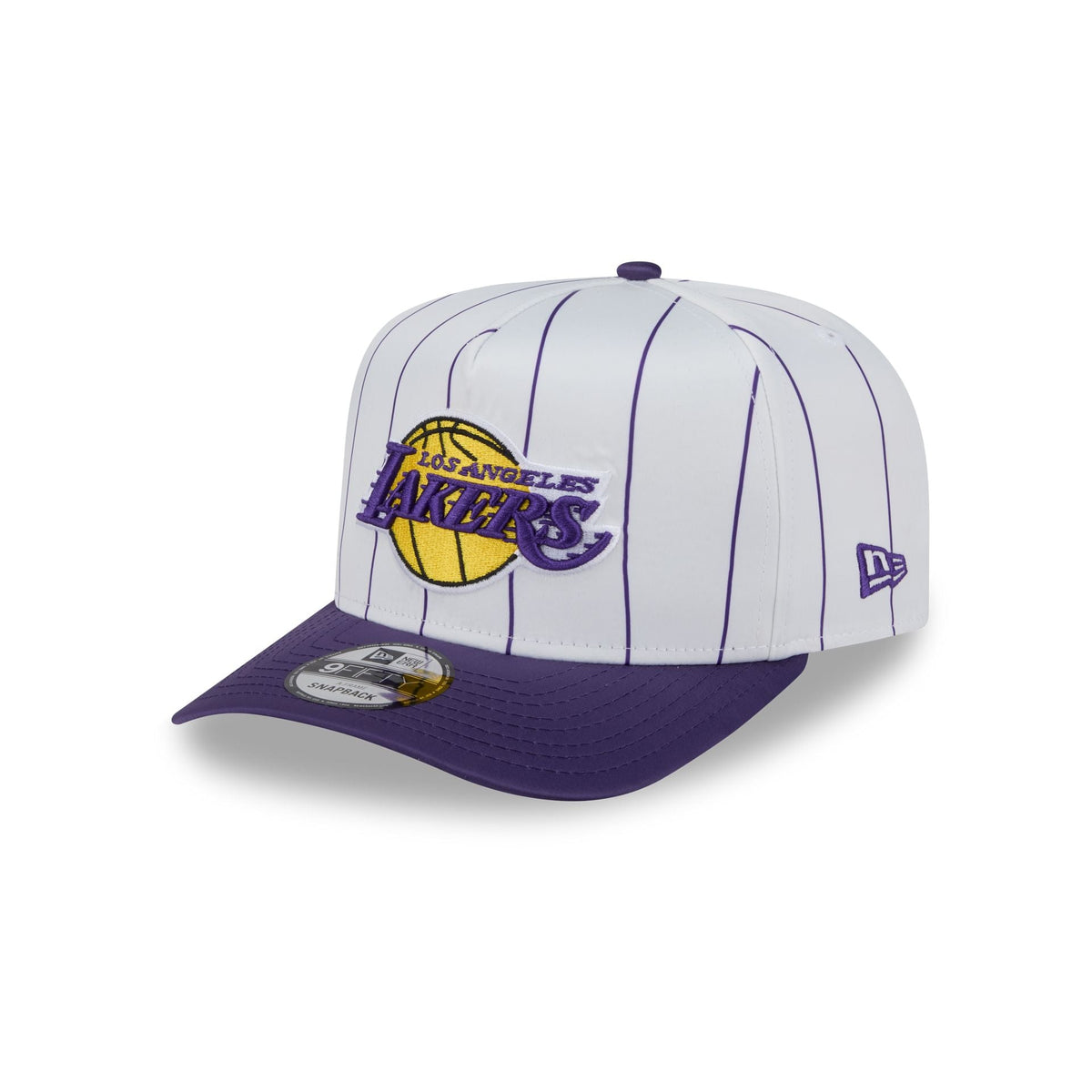 Los Angeles Lakers Satin Pinstripe 9FIFTY A-Frame Snapback Hat