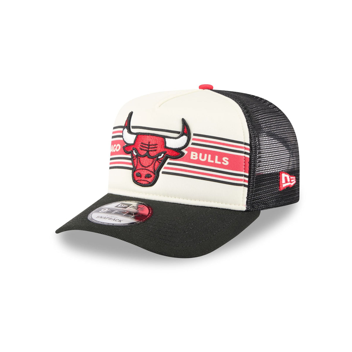 Chicago Bulls Banner 9FIFTY A-Frame Trucker Hat