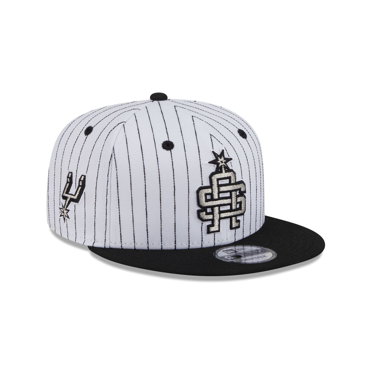 San Antonio Spurs Deceptor Pinstripe 9FIFTY Snapback Hat