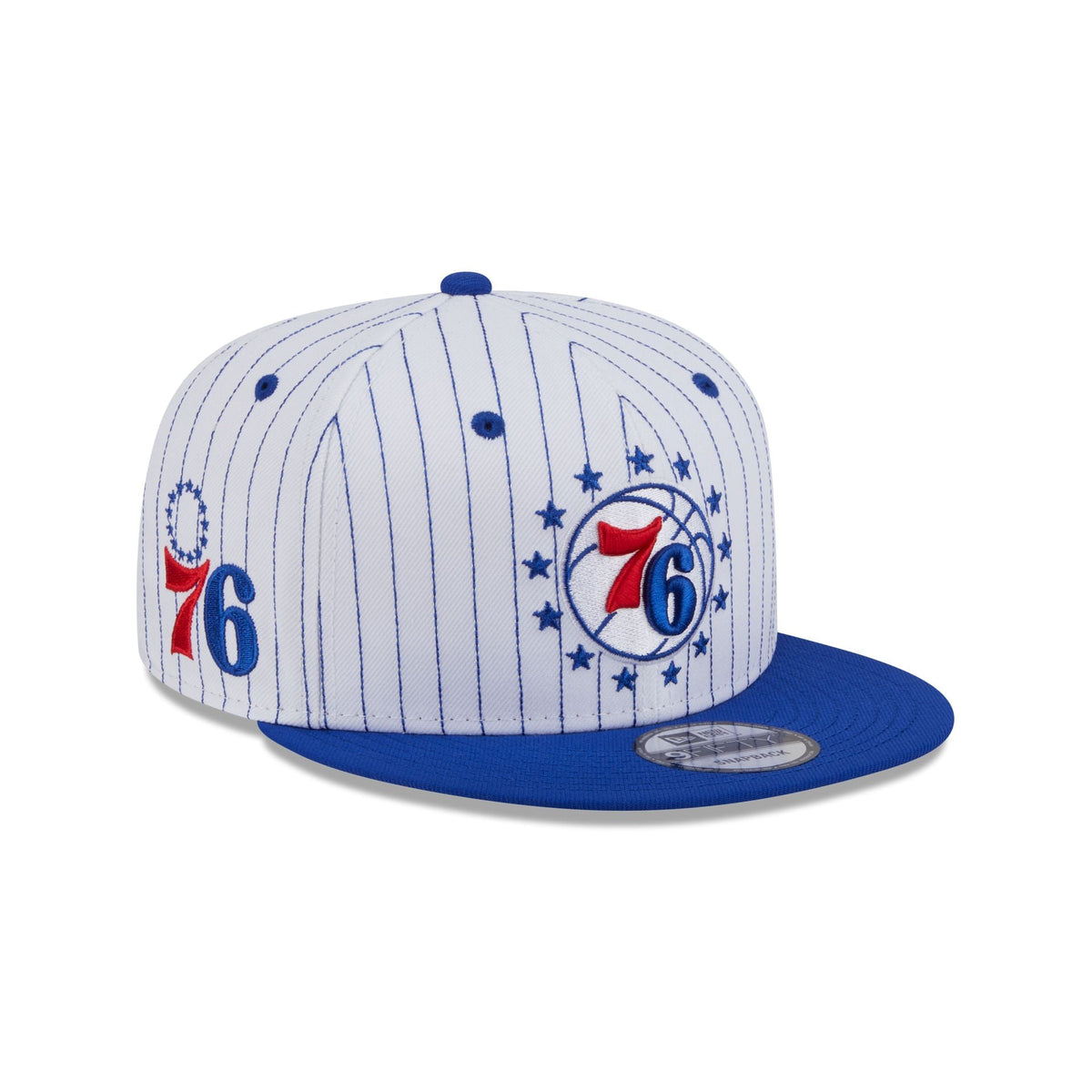 Philadelphia 76ers Deceptor Pinstripe 9FIFTY Snapback Hat