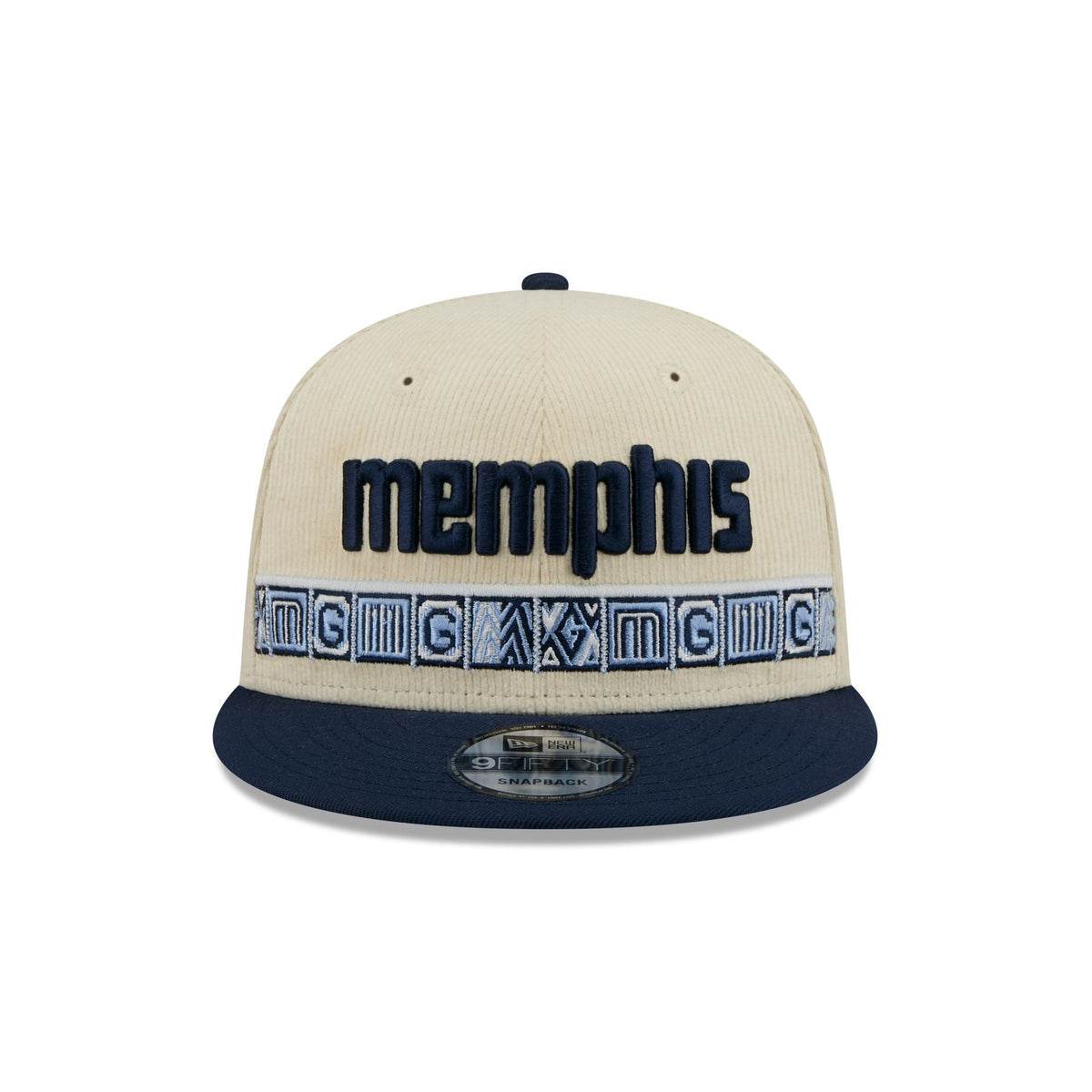 Memphis Grizzlies 2025 City Edition Chrome White Corduroy 9FIFTY Snapback Hat