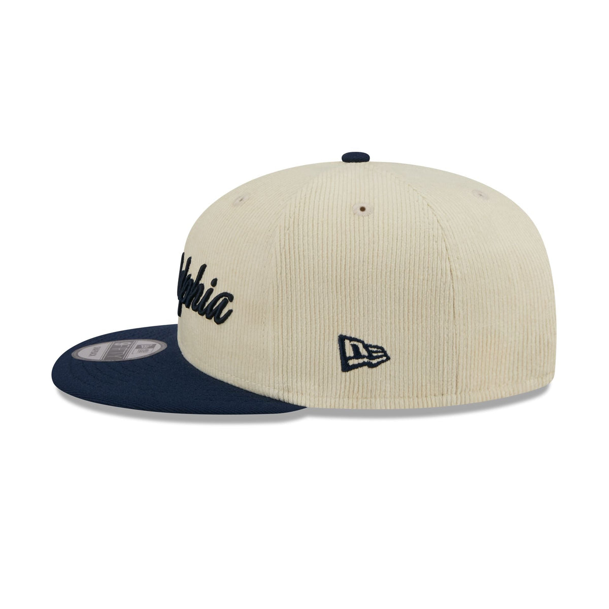 Philadelphia 76ers 2025 City Edition Chrome White Corduroy 9FIFTY Snapback Hat