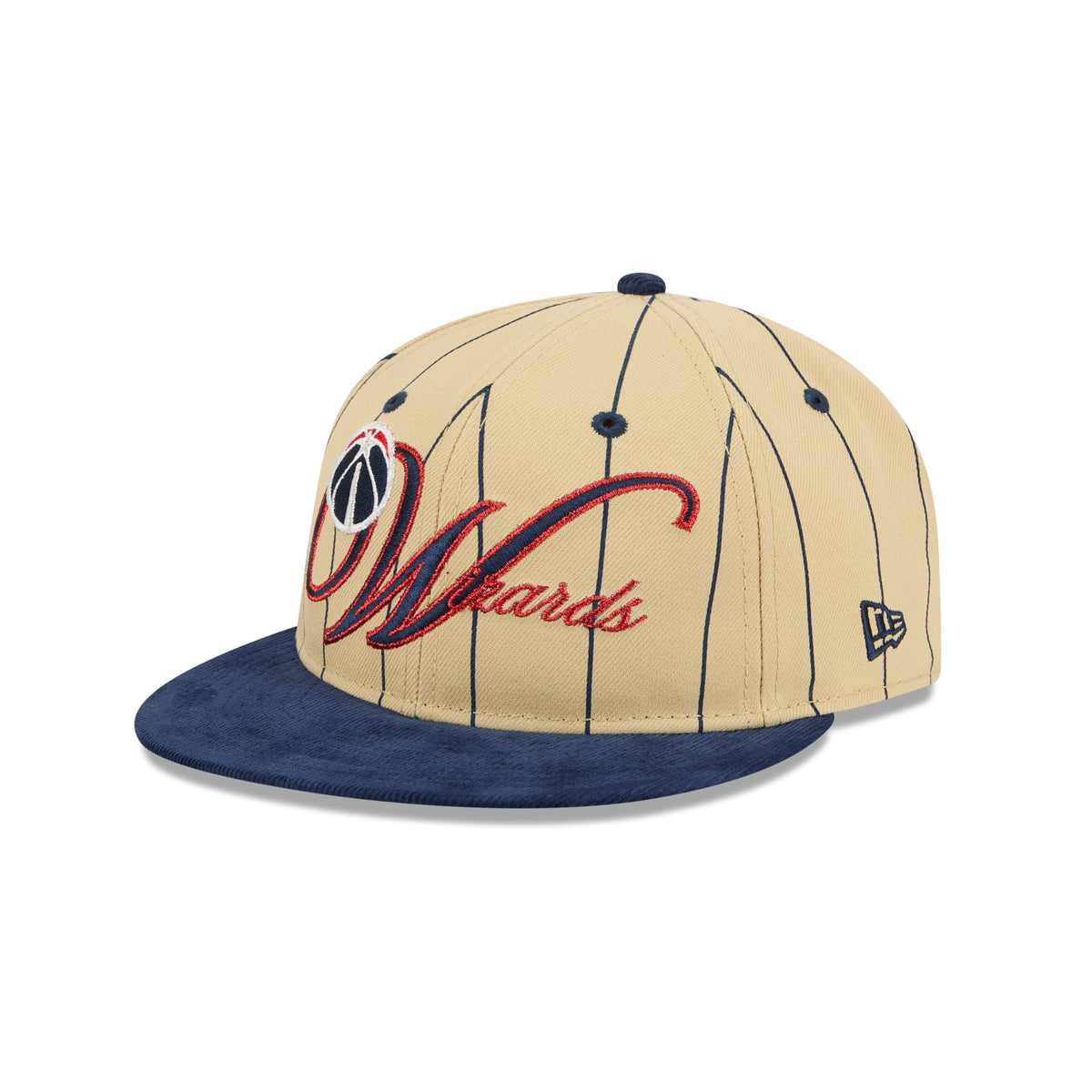 Washington Wizards Pinstripe Script Retro Crown 9FIFTY Adjustable Hat