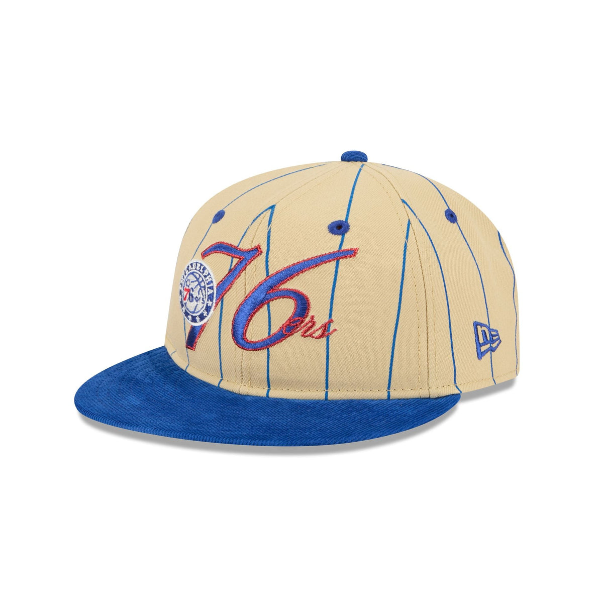 Philadelphia 76ers Pinstripe Script Retro Crown 9FIFTY Adjustable Hat