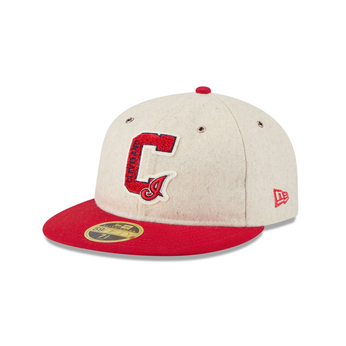 Cleveland Guardians Wool Letterman Retro Crown 59FIFTY Fitted Hat