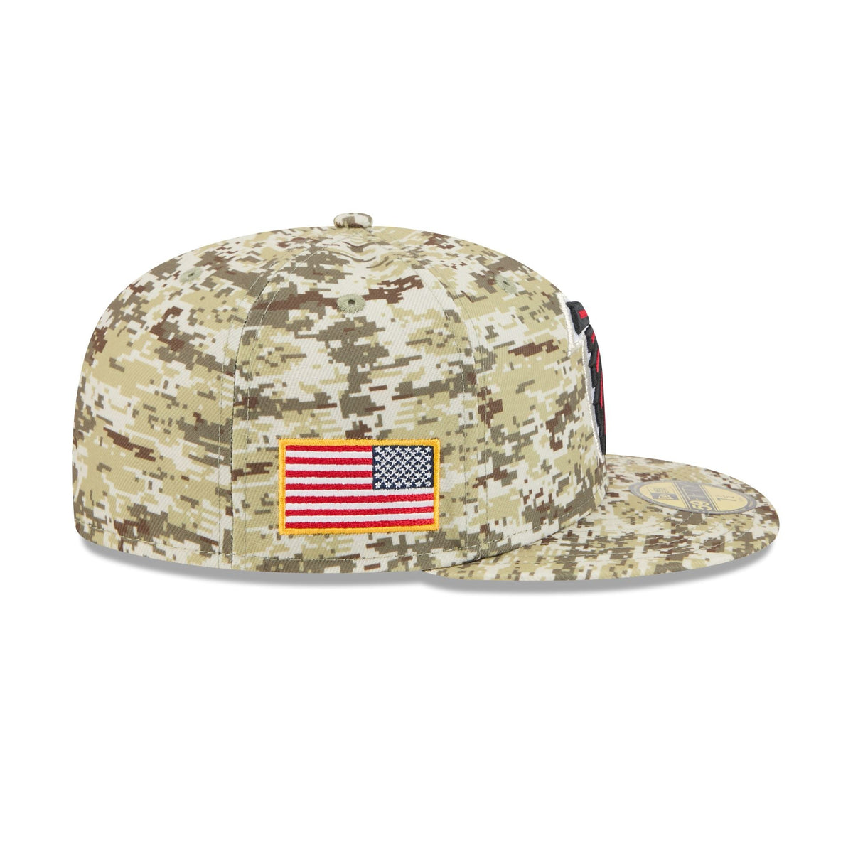 Atlanta Falcons 2025 Salute to Service Fan Gear 59FIFTY Fitted Hat