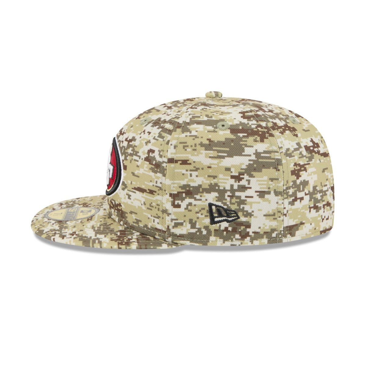 San Francisco 49ers 2025 Salute to Service Fan Gear 59FIFTY Fitted Hat