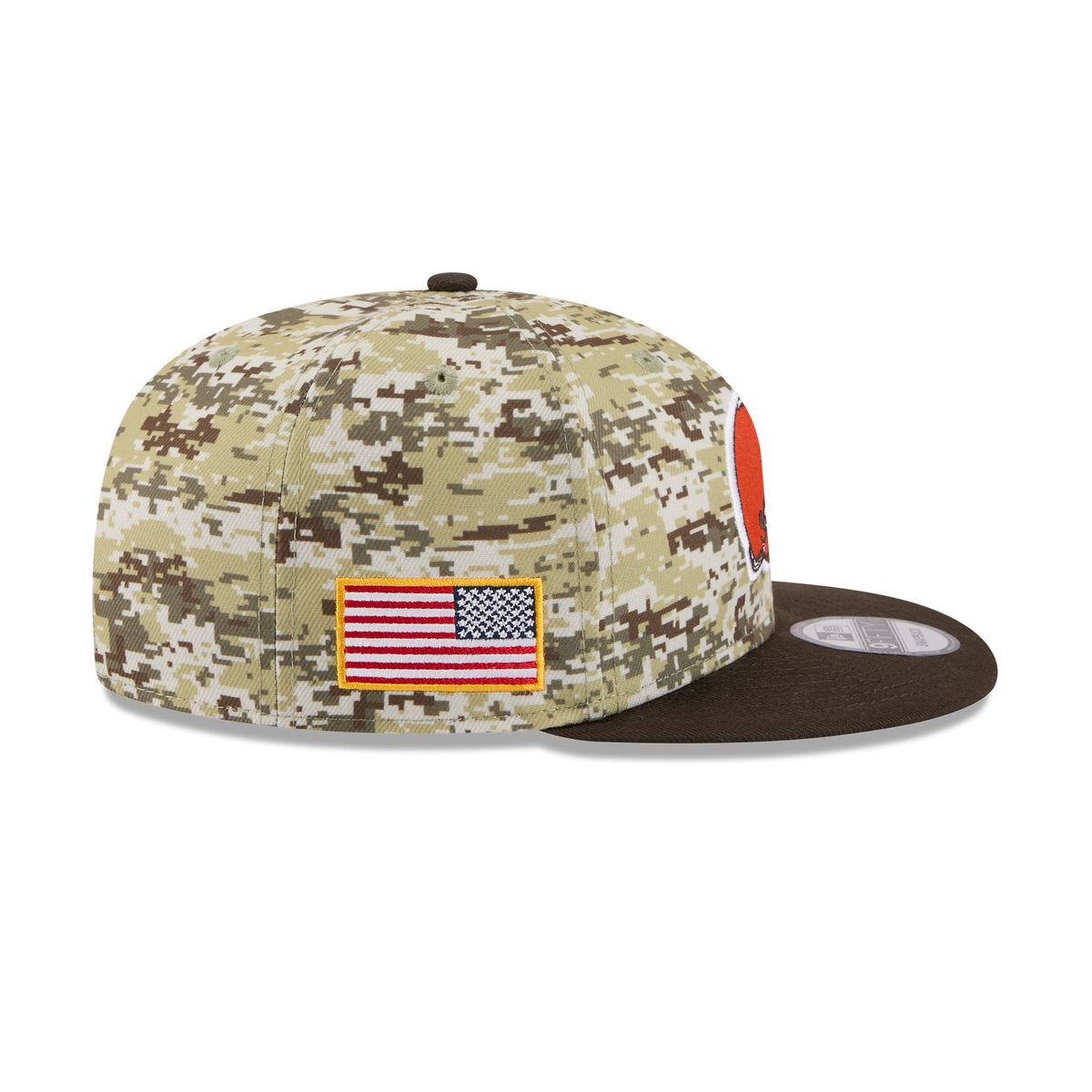 Cleveland Browns 2025 Salute to Service Fan Gear 9FIFTY Snapback Hat