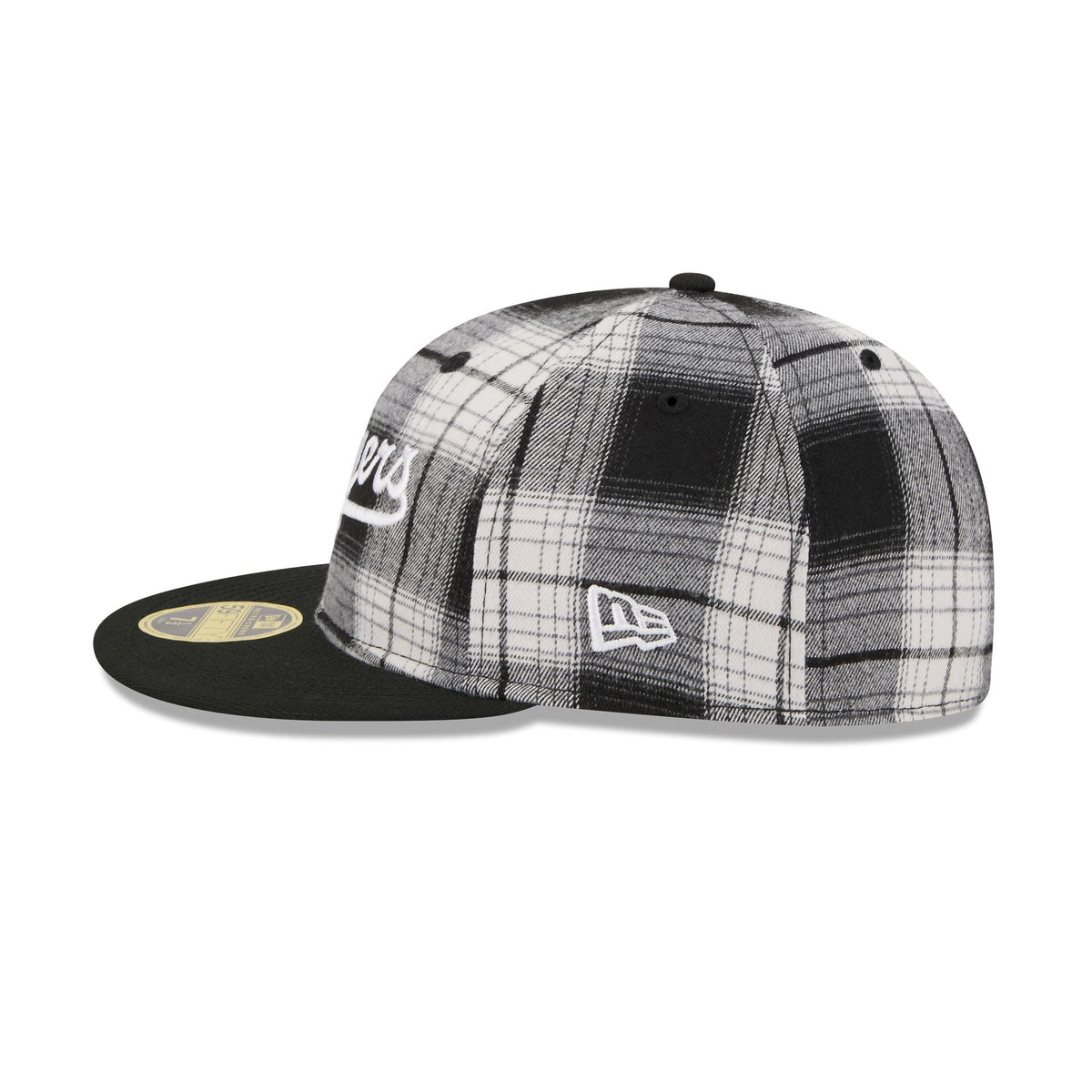 Brooklyn Dodgers Grunge Plaid Retro Crown 59FIFTY Fitted Hat