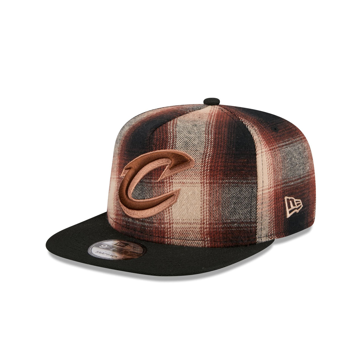 Cleveland Cavaliers Grunge Plaid 9FIFTY A-Frame Adjustable Hat