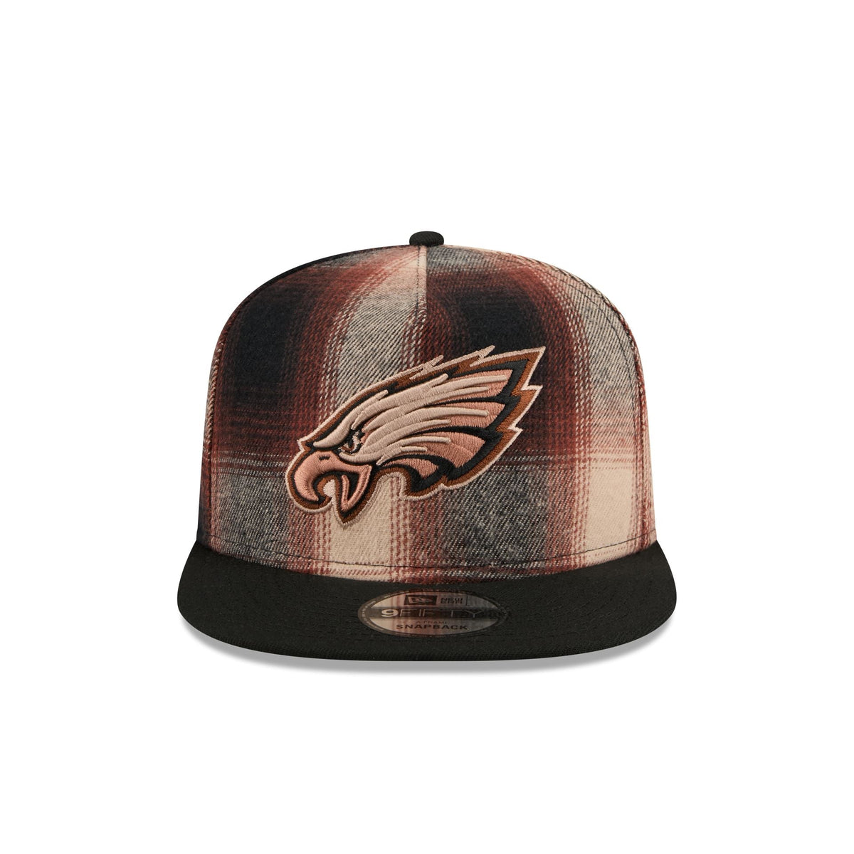 Philadelphia Eagles Grunge Plaid 9FIFTY A-Frame Adjustable Hat