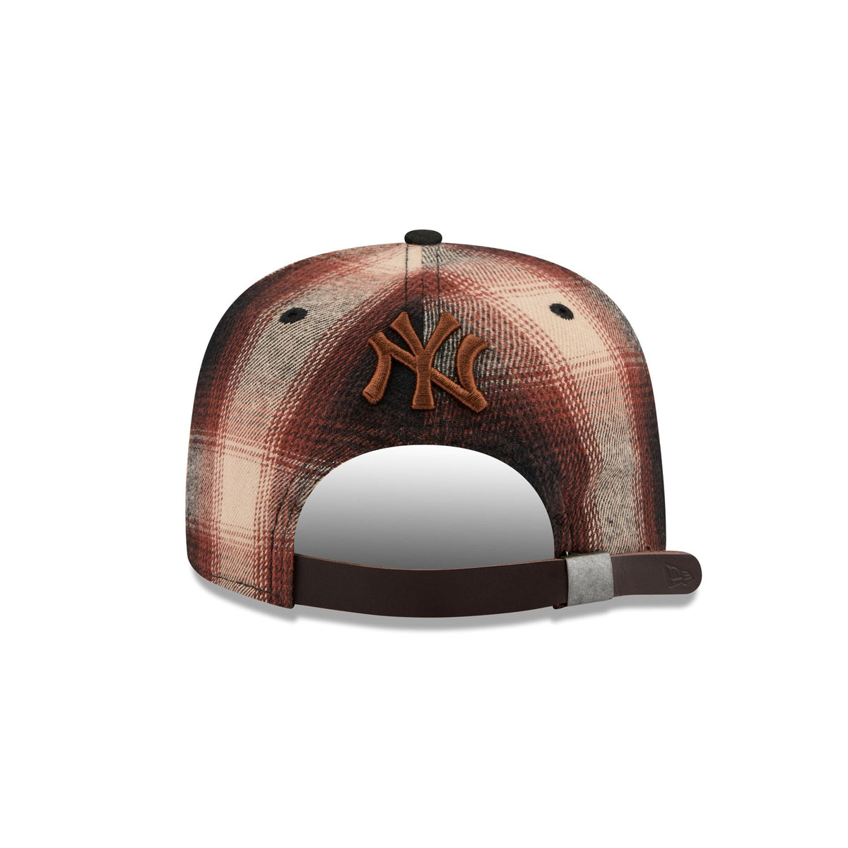 New York Yankees Grunge Plaid 9FIFTY A-Frame Adjustable Hat