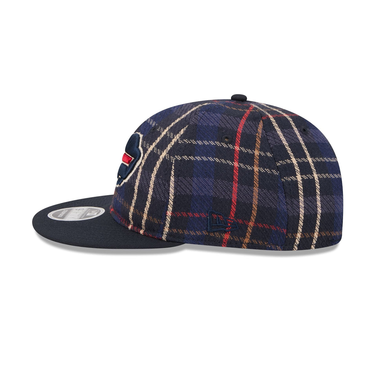 Buffalo Bills Grunge Plaid Retro Crown 9FIFTY Adjustable Hat