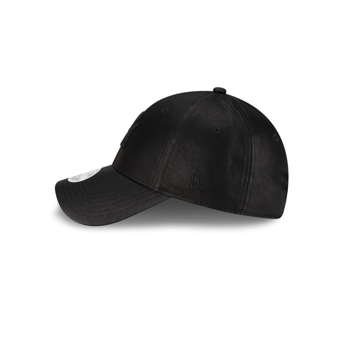 New York Yankees Faux Leather Women's Black 9FORTY Adjustable Hat