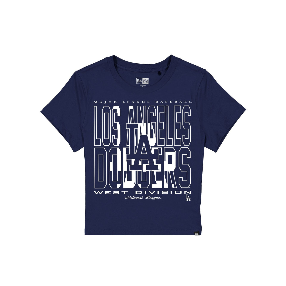 Los Angeles Dodgers Leisure Women's Shrunken Cropped T-Shirt