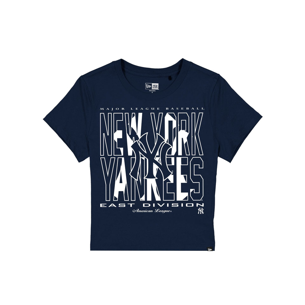 New York Yankees Leisure Women's Shrunken Cropped T-Shirt