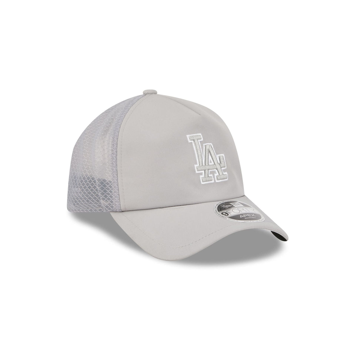 Los Angeles Dodgers 2026 Batting Practice Gray 9FORTY APEX Trucker Hat